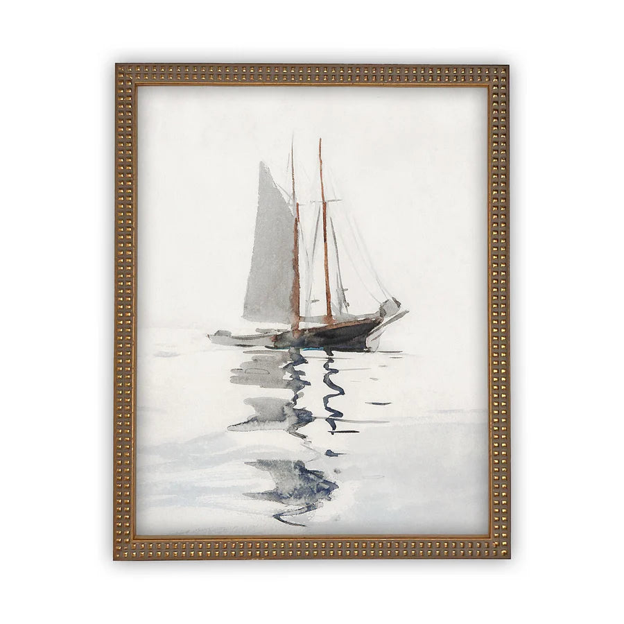 Vintage Framed Canvas Art #COAS