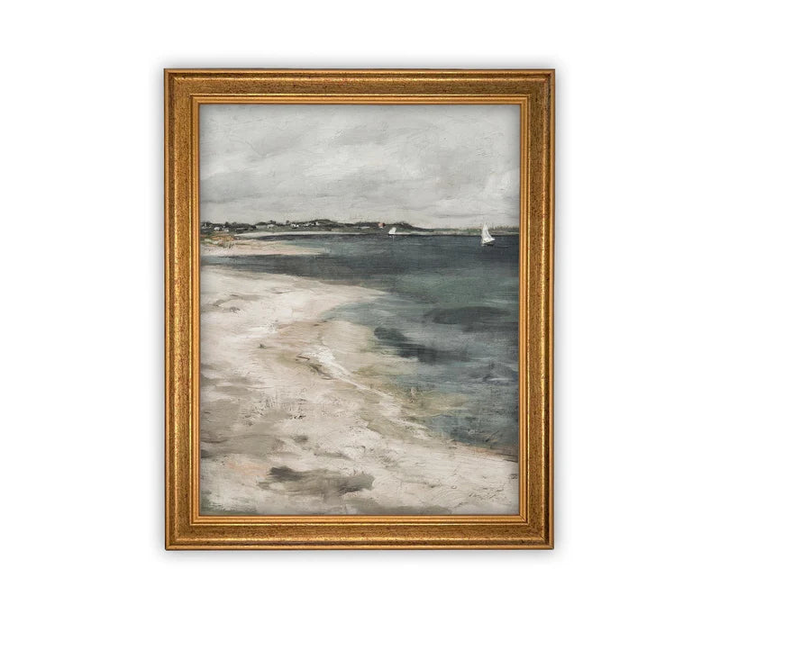 Vintage Framed Canvas Art #COAS-133