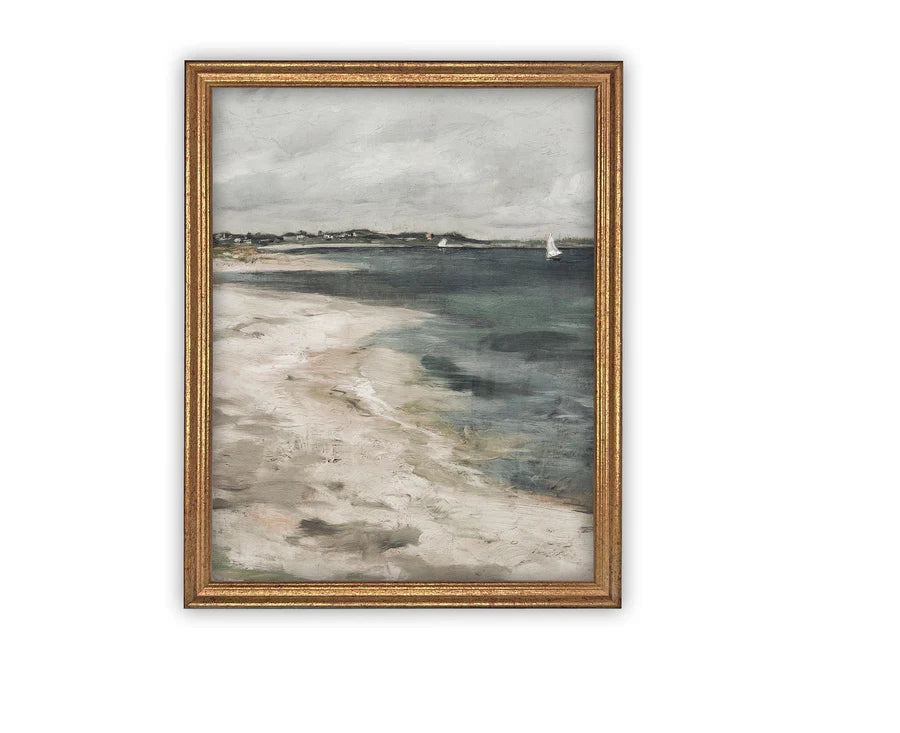 Vintage Framed Canvas Art #COAS-133
