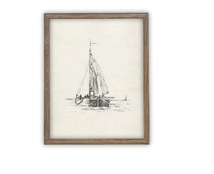 Vintage Framed Canvas Art #COAS-143