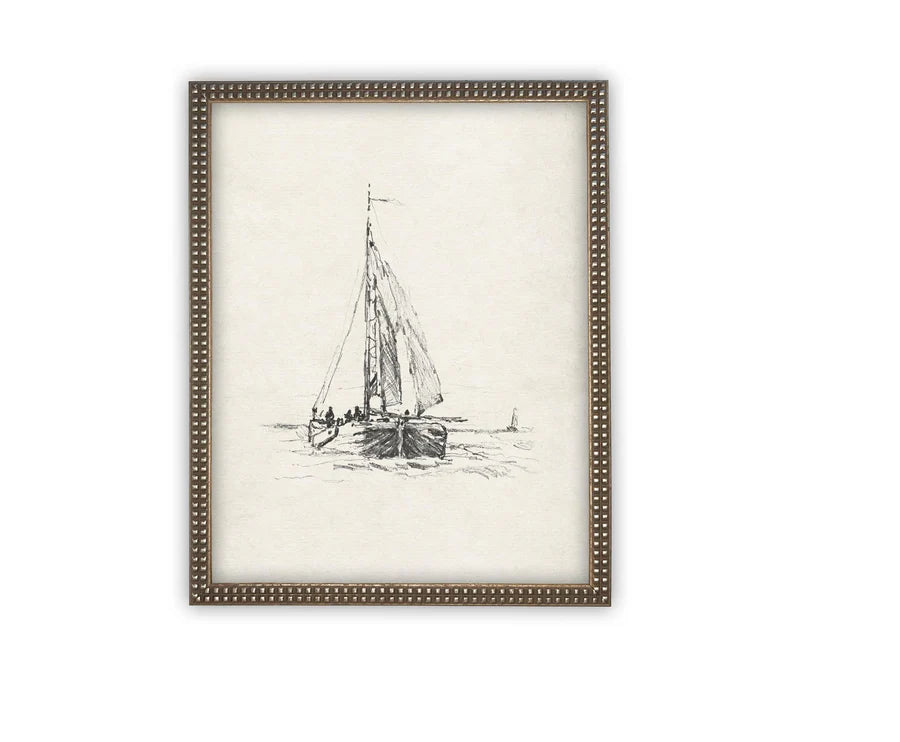 Vintage Framed Canvas Art #COAS-143