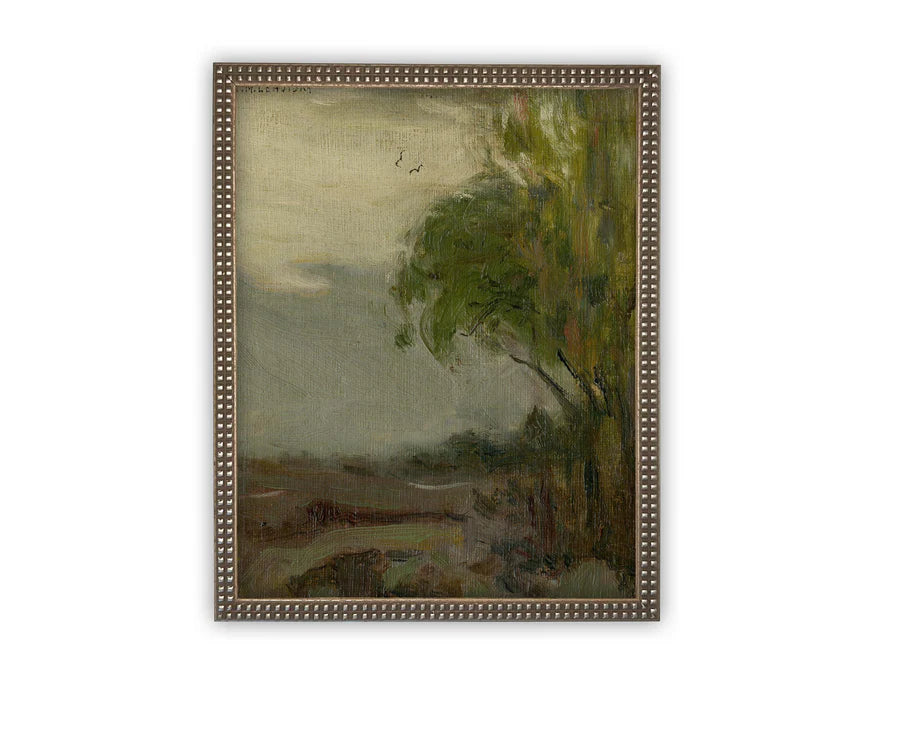 Vintage Framed Canvas Art #LAN-256