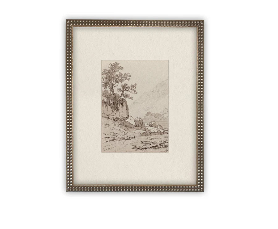 Vintage Framed Canvas Art #LAN-248