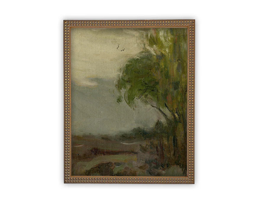 Vintage Framed Canvas Art #LAN-256